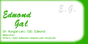 edmond gal business card